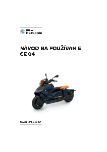 BMW CE 04 - Navod na pouzivanie SK 2024 